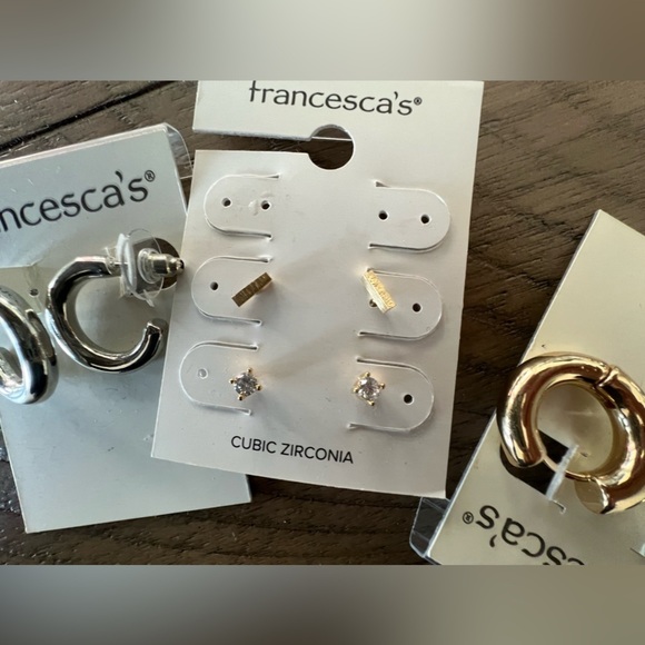 Francesca Earrings Gold and Silver Nickel Free - Picture 4 of 7